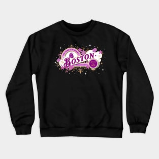 Boston Vintage in Pink Crewneck Sweatshirt